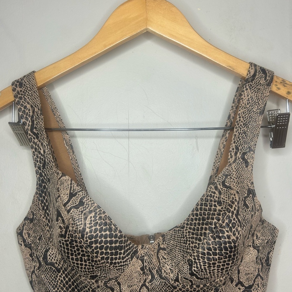 Windsor Snake Print Crop Top